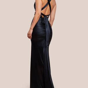 Vestidos de Fiesta Largos para Mujer, al por Mayor, de Satén, sin Mangas, Elegantes, para Eventos Formales - Product Image 4