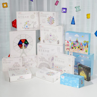MNTL Jouet Éducatif pour Enfants STEM: Tuiles Magnétiques DIY Circuit à Billes, 100 Pièces, Jeu de Construction Magnétique, Piste de Course