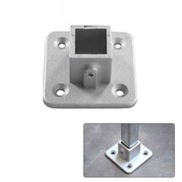 Konektor Aluminium Kelas Furnitur untuk Rangka Pipa Persegi Tahan Korosi Kimia untuk Konstruksi Teknik Pipa