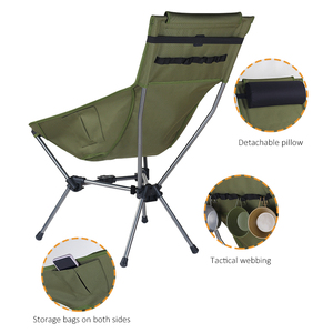 Chaise de plage ultralégère en alliage d'aluminium 7075 pour l'extérieur, chaise de camping portable et légère, production sur mesure - Product Image 6