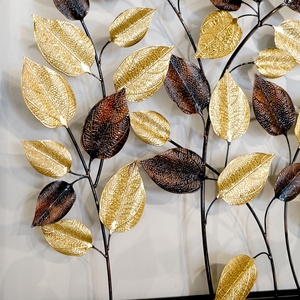 <span class=keywords><strong>Décoration</strong></span> intérieure de luxe Feuille métallique dorée <span class=keywords><strong>et</strong></span> noire Art mural <span class=keywords><strong>Décoration</strong></span> murale <span class=keywords><strong>Maison</strong></span> Hôtel <span class=keywords><strong>Décoration</strong></span> murale en métal - Product Image 4