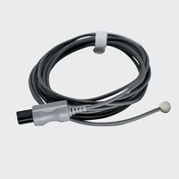 Sonde de température cutanée médicale réutilisable, connecteur mâle rond 2 broches, capteur de température de surface corporelle pour moniteur de signes vitaux