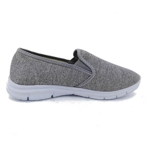 Sandalias transpirables para correr para mujer, zapatos náuticos de lona sin cordones, color blanco - Product Image 5