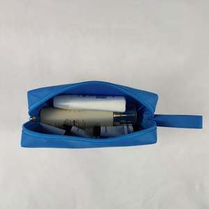 Wholesale Custom logo Travel Gray <b>Men</b> Cosmetic <b>Bag</b> Promotional Make-up Polyester Waterproof <b>Toiletry</b> <b>Bag</b> - Product Image 3