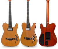Gitar Akustik Elektrik Profesional EARTHGRACE K10 Silent Natural dengan Senar Nilon Kayu Mahoni & Rosewood India