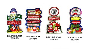 Factory <strong>Custom</strong> Logo MDF Wood <strong>Fridge</strong> <strong>Magnet</strong> with Opener Christmas Tree Claus Santa Snowman <strong>Magnet</strong> Stickers for Winter Holiday - Product Image 5