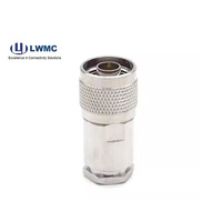 Alto rendimiento UHF RF Coaxial N macho abrazadera recta níquel latón cobre contactos para 7D-FB RG8 LMR400 Cable 1P conector RF