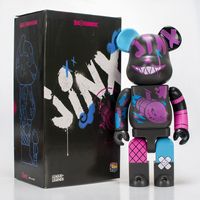 Figurine d'art Bearbrick 28 cm en résine, 400 %, pour salon, vente en gros