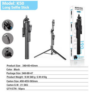 Clip para Teléfono K50 al Por Mayor a <span class=keywords><strong>Precio</strong></span> Reducido - Compatible <span class=keywords><strong>con</strong></span> <span class=keywords><strong>Palo</strong></span> <span class=keywords><strong>Selfie</strong></span>, Trípode Extensible <span class=keywords><strong>de</strong></span> 1.9m <span class=keywords><strong>con</strong></span> 2 Luces <span class=keywords><strong>de</strong></span> Relleno - Product Image 6