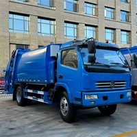 Camion poubelle compacteur 8 m³ pas cher 2025, 5 tonnes, petit camion compacteur de 8 m³ pour la collecte des déchets