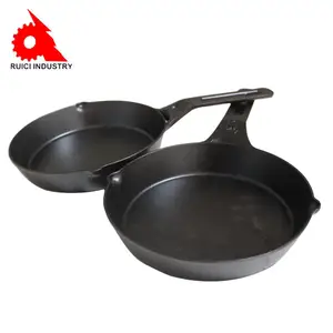 Non-Sticky sectioned cast iron skillet from Various Wholesalers
