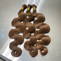 Extensions de cheveux bouclés en vrac sans trame, cheveux vietnamiens bruts non traités, cheveux humains ondulés pour tressage