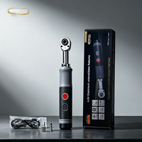 Kit de clé à cliquet électrique sans fil de qualité supérieure avec adaptateurs de transmission dans un emballage couleur pour la vente au détail