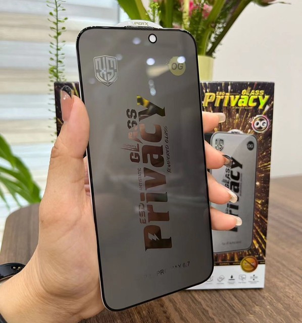 Privacy Screen Protector 2.0 Anti-spy Cell Phone Tempered Glass for IPhones 15 Pro Max 16 17 18 for Samsung A55 A37 A57 A15 A16