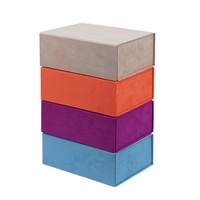 Boîte pliable avec doublure en velours et en éponge, finition mate, réutilisable, assemblage instantané, gain de place, personnalisable, fermeture magnétique