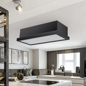 Capot de cuisinière en Inox peint en noir Type télescopique Économie d'énergie d'échappement à fort débit d'air pour l'évent à la maison et à l'hôtel - Product Image 4