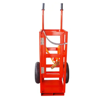 Plate-forme de chariot à bouteilles de gaz CF-GBT1 en métal personnalisable pour une bouteille de gaz acétylène de type 'G' oxygène de type 'G' Support OEM