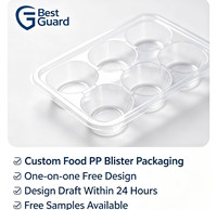 Barquette d'insertion en plastique transparent de qualité alimentaire sur mesure pour pâtisseries, barquette d'emballage jetable thermoformée pour boulangerie
