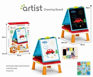 Pintor Talentoso, Juguete Educativo 2 en 1, Pizarra de Doble Cara para Niños, Soporte Plegable, Pizarra de Dibujo Artística con Juego - Product Image 2