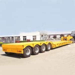 <span class=keywords><strong>Remorque</strong></span> Lowbed 4 essieux <span class=keywords><strong>remorque</strong></span> Lowboy 100 tonnes camion Suspension <span class=keywords><strong>rigide</strong></span> col de cygne détachable Lowbed <span class=keywords><strong>remorque</strong></span> Lowboy avant chaud - Product Image 3