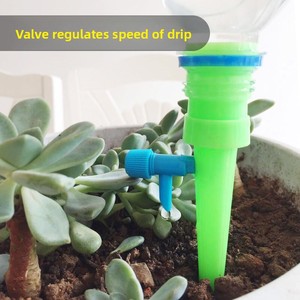Arroseur automatique goutte à goutte vert/orange pour plantes d'intérieur LH-0031 – Débit d'eau réglable pour une distribution précise - Product Image 4