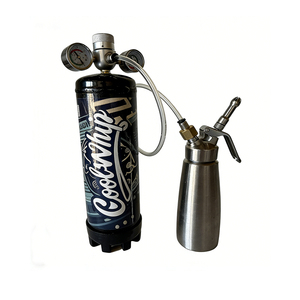Réservoir de gaz industriel haute pression Cool Whip pour crème fouettée, outils de dessert écologiques en métal - Product Image 6