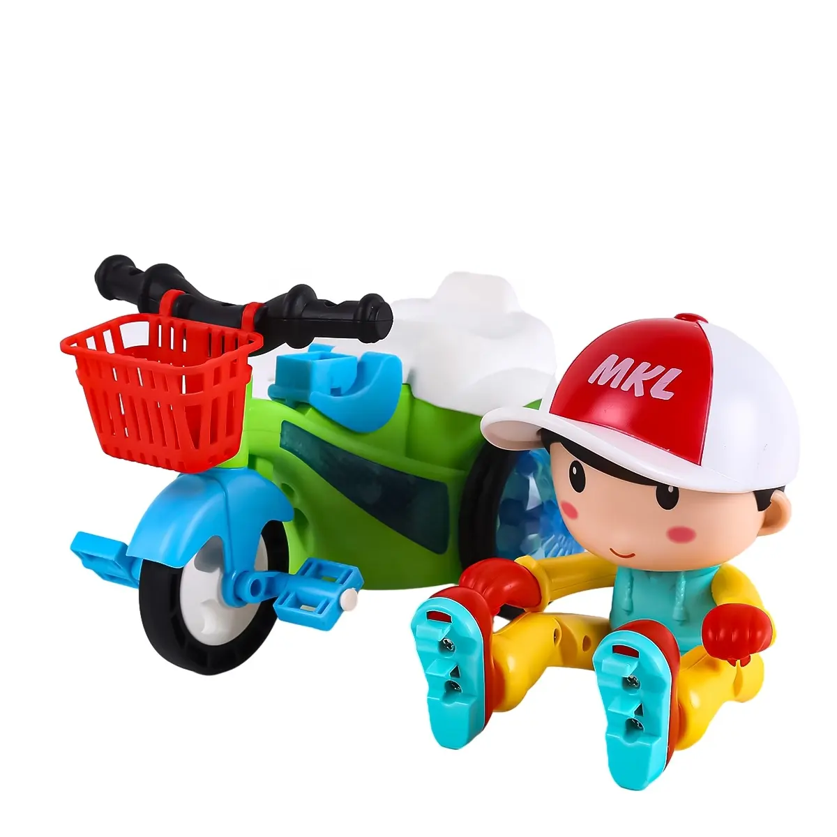 Venta caliente coche de juguete eléctrico Cool triciclo truco coche de juguete 360 Flip luz música niño y niña regalo