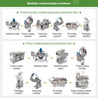 Fournisseur de ligne de production industrielle automatique pour le traitement et le revêtement d'arachides, de noix grillées et de toffee épicé