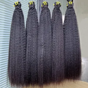Best Selling Raw Indian Single Donor Cuticle Aligned Hair Bundle Kinky Straight Bundles