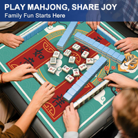 Tapis de Mahjong de Luxe Moderne Pliable et Durable avec Logo Personnalisé – Tapis de Table Carré Portable en Microfibre – Vente Chaude