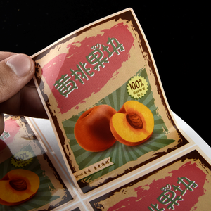 Tùy Chỉnh In Ấn Có Thể Tháo Rời Dính Bao Bì Không Thấm Nước Rau Trái Cây Nhãn Trong Cuộn - Product Image 3