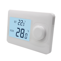 Termostato Digital No Programable para Caldera de Calefacción Hidrónica, Controlador de Temperatura Inalámbrico por Radiofrecuencia