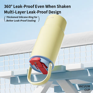 Gobelet isotherme pour voiture DILLER 920 ml avec revêtement céramique, acier inoxydable 316, mug de voyage 32 oz avec poignée, paille et filtre à thé - Product Image 4