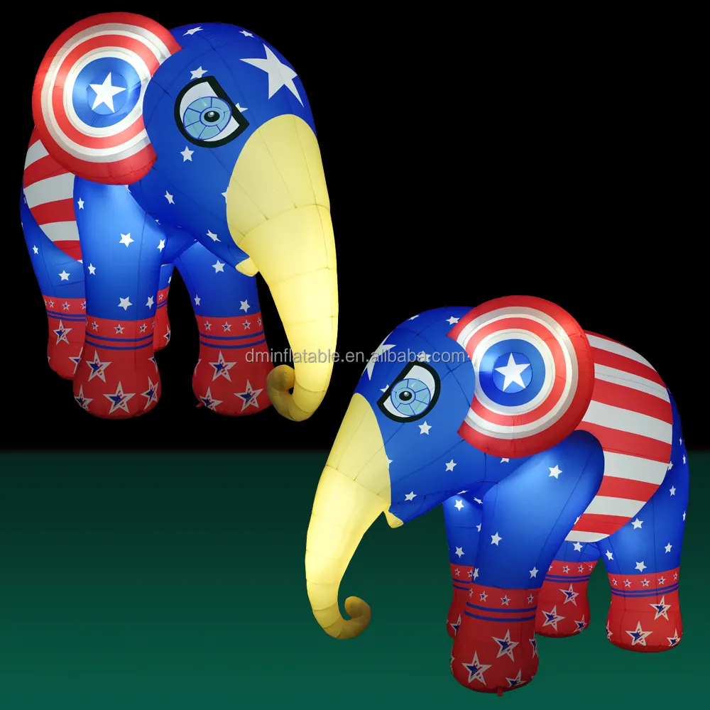 Neues Design Außenwerbung Dekoration Maskottchen Zeichentrick figur Giant Infla table Elephant Model For Sale