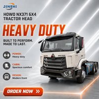 Camion tracteur d'occasion JSZG SINOTRUCK HOWO NX371 6x4 Euro 2 351-450ch Diesel Transmission Manuelle pour Transport Minier