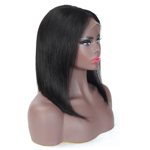 Perruque Bob Lace Front Wig naturelle, <span class=keywords><strong>cheveux</strong></span> lisses, 8 pouces, bon marché, prix d'usine, pour femmes africaines et américaines - Product Image 2