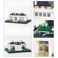 Ensemble de blocs de construction modernes Wange 4214 Maison Blanche en plastique ABS, jouet éducatif pour enfants de 10 ans et plus