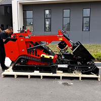 Großhandel Mini-Kompaktlader mit Hoher Hydraulischer Leistung Kleine Kompaktlader-Maschine für Innenbereich Baustelle Hof Ladearbeiten