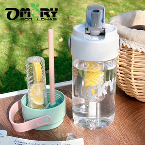 OMORY Portable Lightweight <b>Straw</b> <b>Bottle</b> 750ML Hidden <b>Straw</b> Tea Separation <b>Bottle</b> - Product Image 1