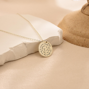 Collana con Messaggio Inciso Personalizzato in Acciaio Inossidabile, Ciondolo con Citazione Ispirazionale Personalizzata per Dropshipping e Regalo - Product Image 4
