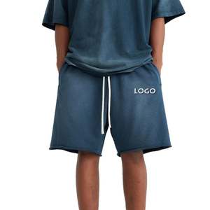 กางเกงขาสั้นผู้ชายแบบไล่ระดับสีสำหรับฤดูร้อน440กรัมผ้าแฟชั่นแนววินเทจลำลองสำหรับผู้ชาย - Product Image 3