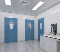 Prix usine personnalisé couleur laboratoire pharmaceutique hôpital cadre en aluminium porte de salle blanche