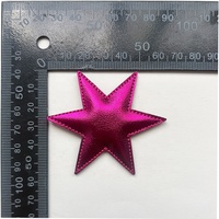 Appliques 3D en PU gonflé étoile, lune, soleil, à coudre, découpées au laser, en cuir PU, accessoires pour chapeaux/chaussures/vêtements