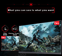Moniteur de jeu incurvé pour PC de bureau 27 pouces, fin, Full HD 1K, écran large, résolution 4K, 144 Hz/180 Hz