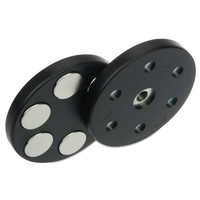 Véhicule personnalisé Rock Light Gopro Magnetic Mount Néodyme Caoutchouc Enduit Pot Aimant Monopole Pot Aimant Néodyme Monopole