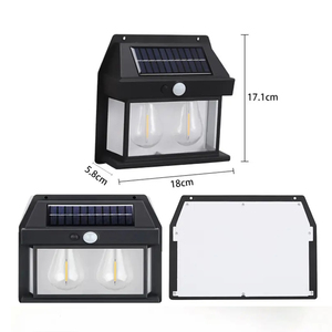 Bán buôn năng lượng mặt trời Powered hiên ánh sáng cảm biến chuyển động cho ngoài trời nóng bán vườn tương tác Đèn tường không thấm nước - Product Image 2
