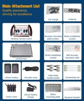 Transmisor y Receptor Inalámbrico Industrial NOMI NM-013 110V 220V 380V de 4 Botones y 4 Movimientos, Resistente al Agua, para Plataforma Elevadora Trasera de Camión