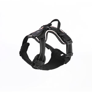 発光LEDライトプライベートラベル犬のベスト重量引っ張る戦術的なハーネストレーニングそりLED犬のハーネス - Product Image 4