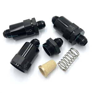Custom CNC Machined Black Aluminum AN6 AN8 AN10 Washable Racing in <strong>Line</strong> <strong>Fuel</strong> <strong>Filter</strong> with Brass Insert - Product Image 6