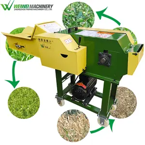Weiwei broyeur à marteaux de paille machine de fabrication de granulés de luzerne de qualité facile à déplacer coupeur de foin d'herbe